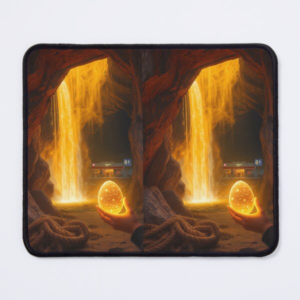 Item preview, Golden Portal at Exit 61 | Surreal Fantasy Cave Artwork designed and sold by TreatLLC.