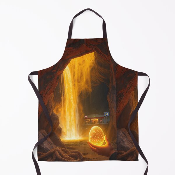 Item preview, Golden Portal at Exit 61 | Surreal Fantasy Cave Artwork designed and sold by TreatLLC.