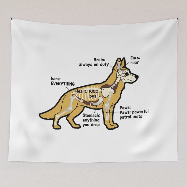 Item preview, German Shepherd Anatomy - Funny GSD Mom Dad Gift designed and sold by Petensity.