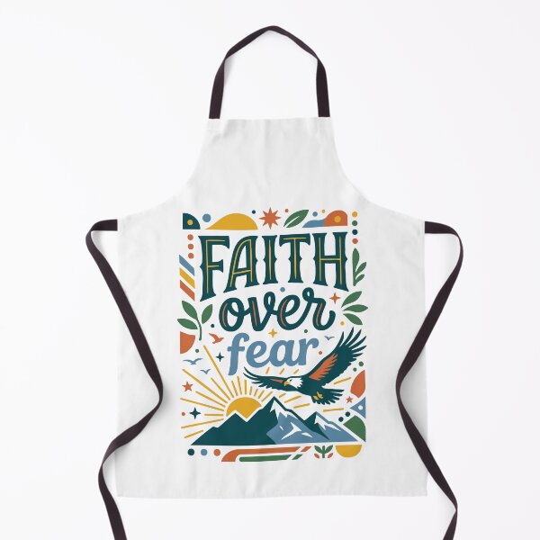 Item preview, Faith Over Fear Christian Mountain Eagle Design designed and sold by camisagrafica.