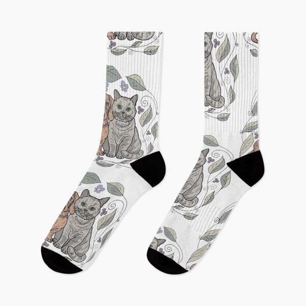 Item preview, Cottagecore Dachshund and Grey Cat Botanical Art designed and sold by LeshanArtUA.