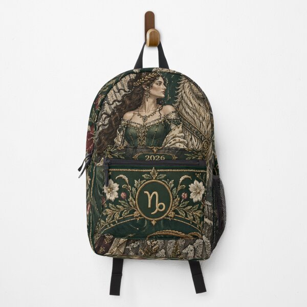 Item preview, Capricorn Zodiac Woman | Medieval Fantasy Faux Embroidery Art designed and sold by doinitzart.