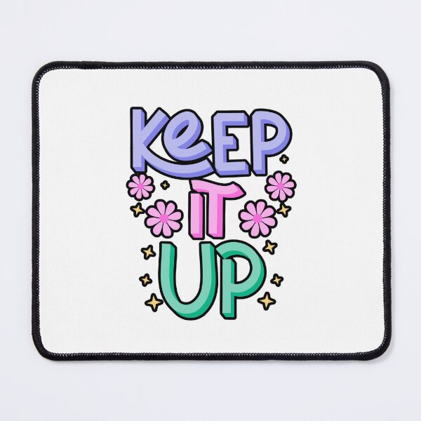 Item preview, Keep It Up Retro Groovy 3D Typography Flowers designed and sold by thazinart.