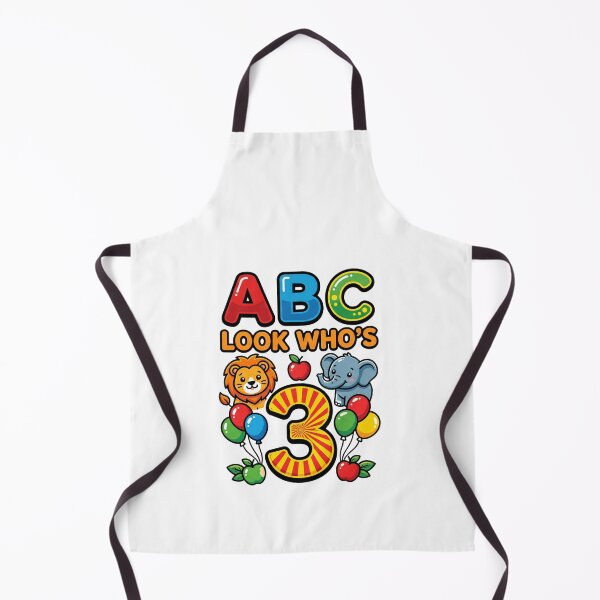 Item preview, alphabet abc 3rd birthday look whos 3 kids design designed and sold by ArtDesignTp.
