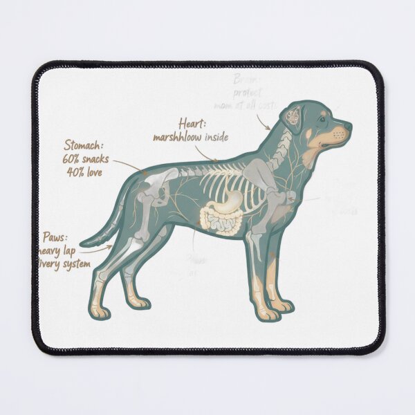 Item preview, Rottweiler Anatomy - Funny Rottie Mom Dad Owner Gift designed and sold by Petensity.
