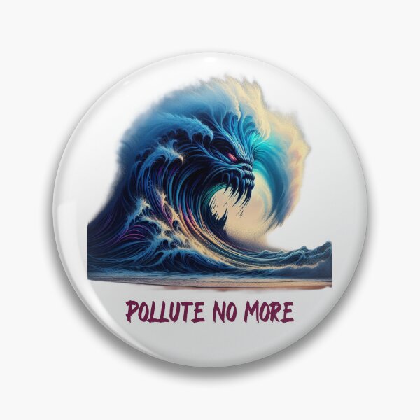 Item preview, Pollute No More - Powerful Angry Ocean Environmental Design designed and sold by NCalNoveltees.