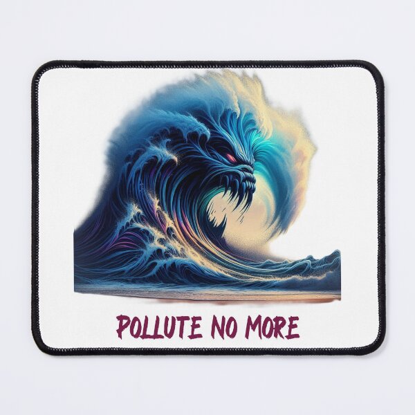 Item preview, Pollute No More - Powerful Angry Ocean Environmental Design designed and sold by NCalNoveltees.