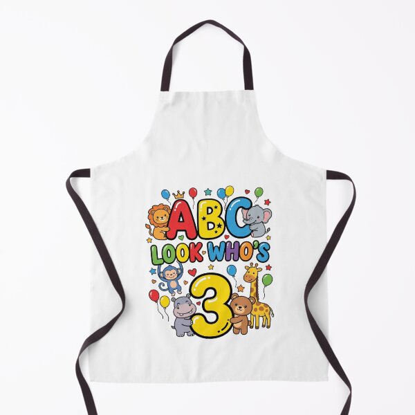 Item preview, cute abc letters 3rd birthday toddler celebration designed and sold by ArtDesignTp.