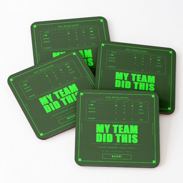 Item preview, My Team Did This Funny Gamer Scoreboard Dark Humor Neon designed and sold by Mega-Shopping.