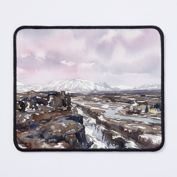 Item preview, Thingvellir National Park, Iceland — Watercolour Style designed and sold by InkAndLatitude.