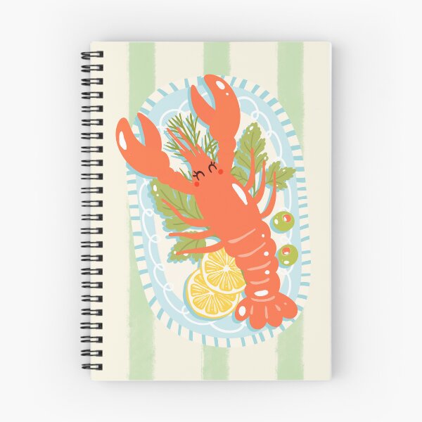 Item preview, Preppy Striped Lobster Print | Coastal Red & Green Nautical Wall Art designed and sold by Artbyla10.