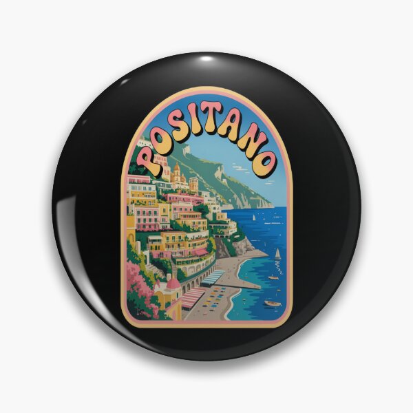 Item preview, Positano Italy Vintage Travel Sticker designed and sold by stickercuffs.