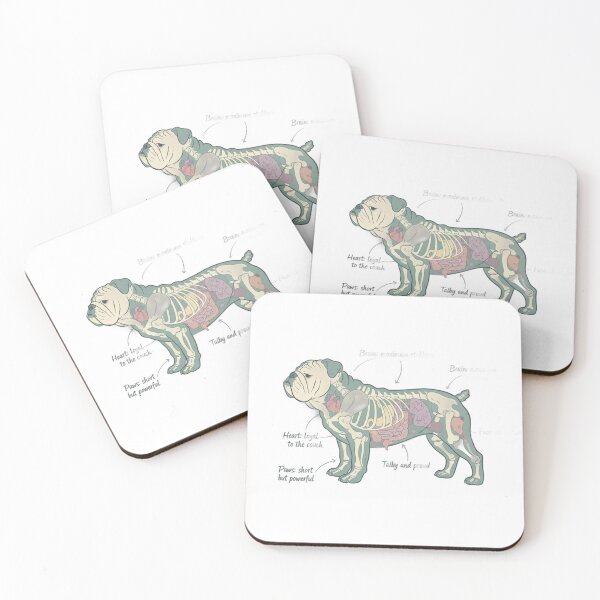 Item preview, English Bulldog Anatomy - Funny Bulldog Mom Dad Gift designed and sold by Petensity.
