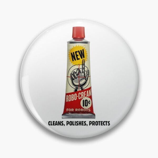 Item preview, Retro Robot Polish - Robo-Cream Vintage Sci-Fi designed and sold by octozap.