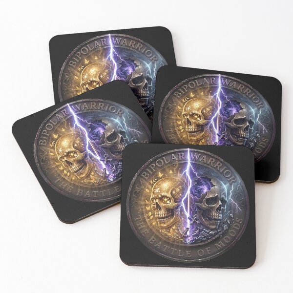 Item preview, Bipolar Warrior - The Battle Of Moods designed and sold by TheCrookedHorns.