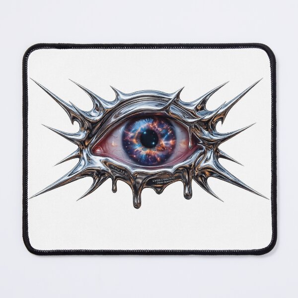 Item preview, Melting Liquid Chrome Neo Tribal Nebula Eye designed and sold by krish-prints.