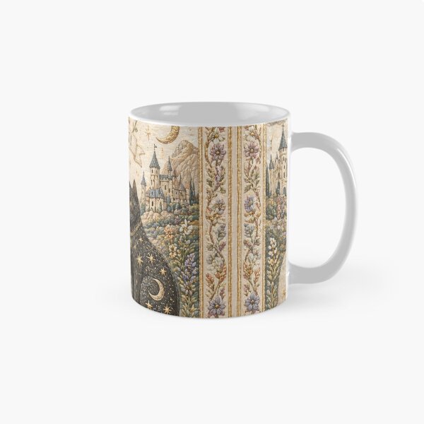 Item preview, Gemini Zodiac Cats | Medieval Faux Embroidery Animal Art designed and sold by doinitzart.