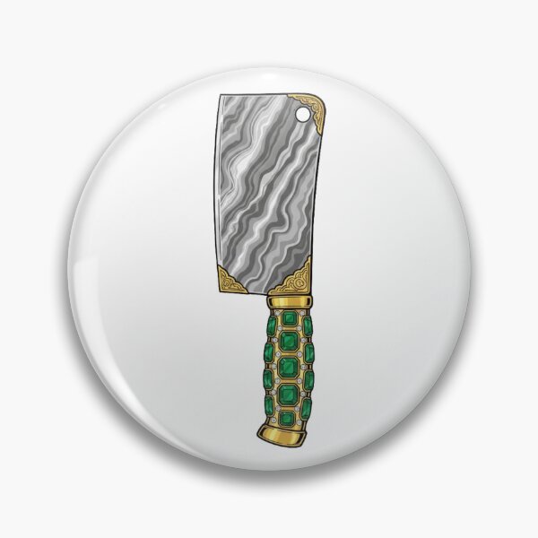 Item preview, Royal Emerald Gold Meat Cleaver Luxury  designed and sold by octozap.