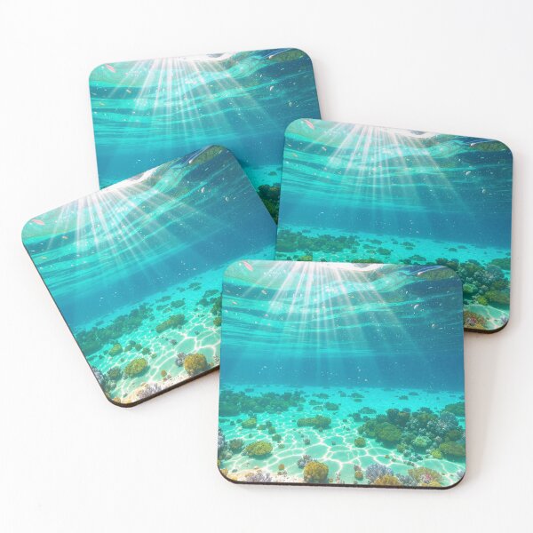 Item preview, Sun Rays Underwater Coral Reef Paradise designed and sold by islam gamal.