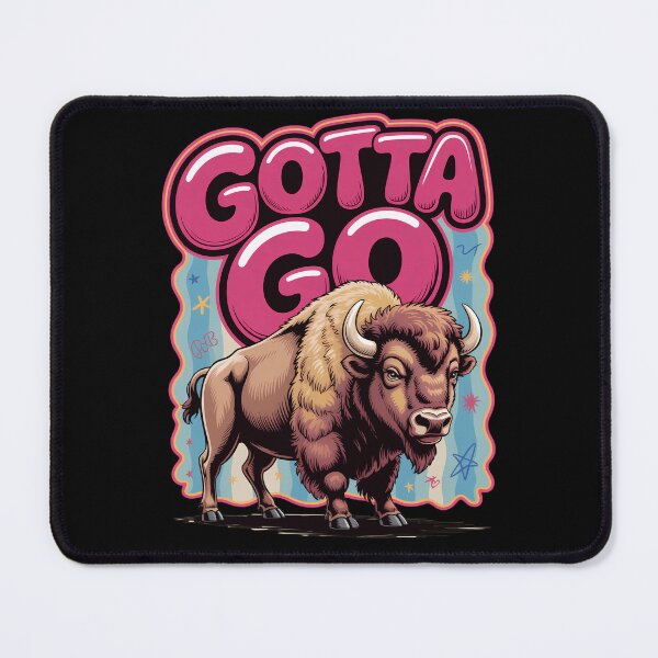 Item preview, Gotta Go Funny Bison Western Retro Animal Graphic Buffalo Lover Wild Humor Art Rodeo Summer Vibes designed and sold by NewaveBoutique.