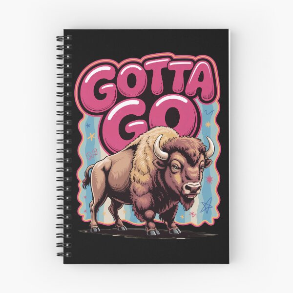 Item preview, Gotta Go Funny Bison Western Retro Animal Graphic Buffalo Lover Wild Humor Art Rodeo Summer Vibes designed and sold by NewaveBoutique.