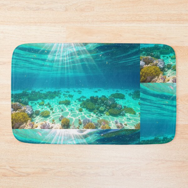 Item preview, Sun Rays Underwater Coral Reef Paradise designed and sold by islam gamal.