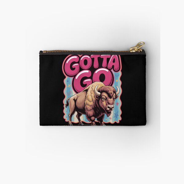 Item preview, Gotta Go Funny Bison Western Retro Animal Graphic Buffalo Lover Wild Humor Art Rodeo Summer Vibes designed and sold by NewaveBoutique.