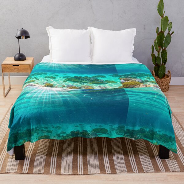 Item preview, Sun Rays Underwater Coral Reef Paradise designed and sold by islam gamal.