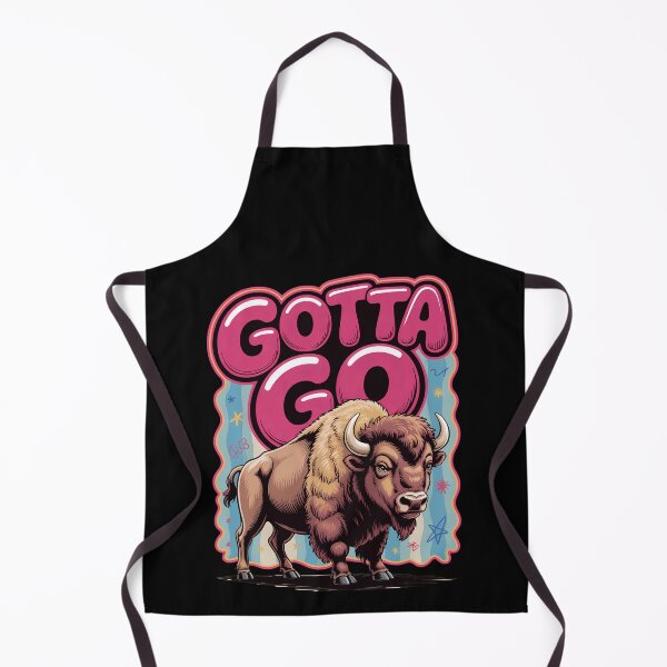 Item preview, Gotta Go Funny Bison Western Retro Animal Graphic Buffalo Lover Wild Humor Art Rodeo Summer Vibes designed and sold by NewaveBoutique.
