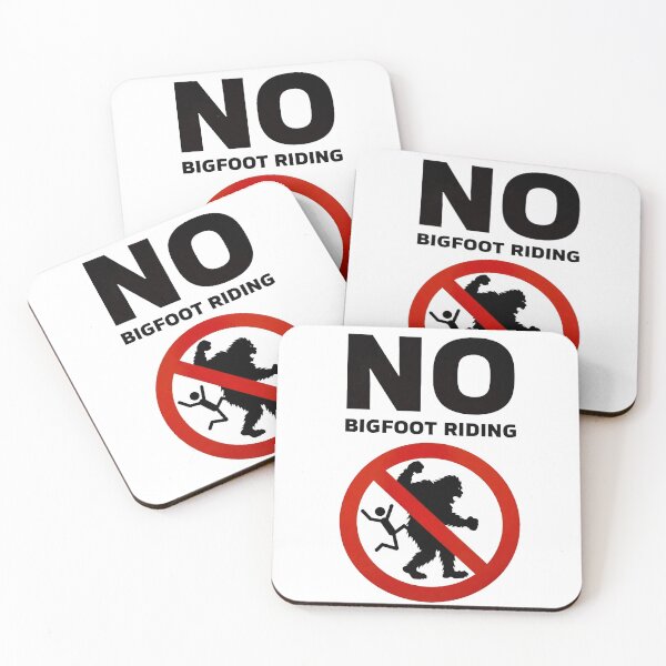 Item preview, No Bigfoot Riding Poster designed and sold by octozap.