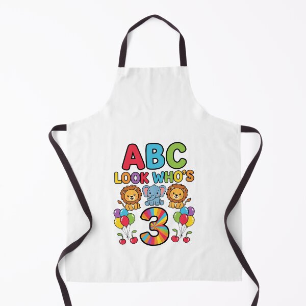 Item preview, playful abc 3rd birthday look whos three design designed and sold by ArtDesignTp.