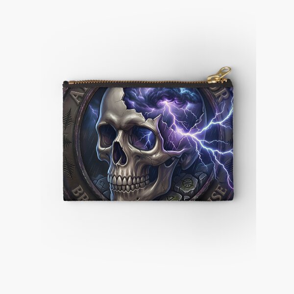 Item preview, Anxiety Warrior - Braver Than The Noise Internal Storm Skull Emblem designed and sold by TheCrookedHorns.