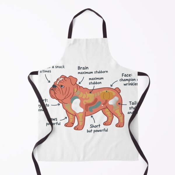 Item preview, English Bulldog Anatomy - Funny Bulldog Mom Dad Gift designed and sold by Petensity.