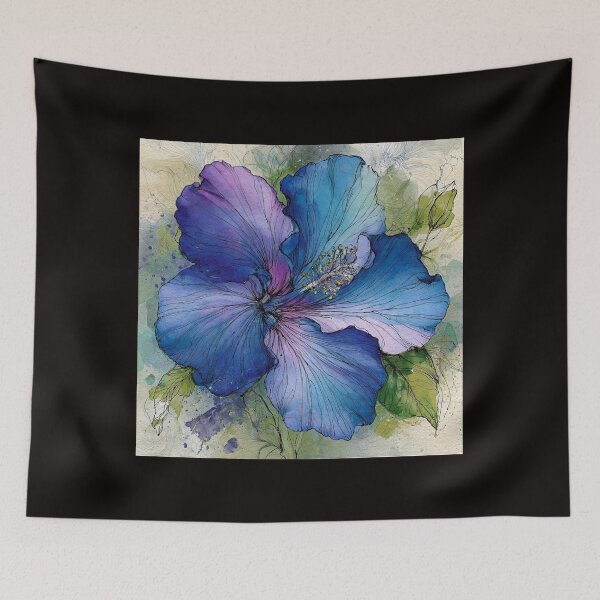 Item preview, Blue Crystal Hibiscus Garden #1 designed and sold by Helios Be. Lavsh.
