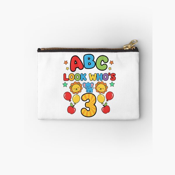 Item preview, abc letters look whos three cute birthday toddler designed and sold by ArtDesignTp.