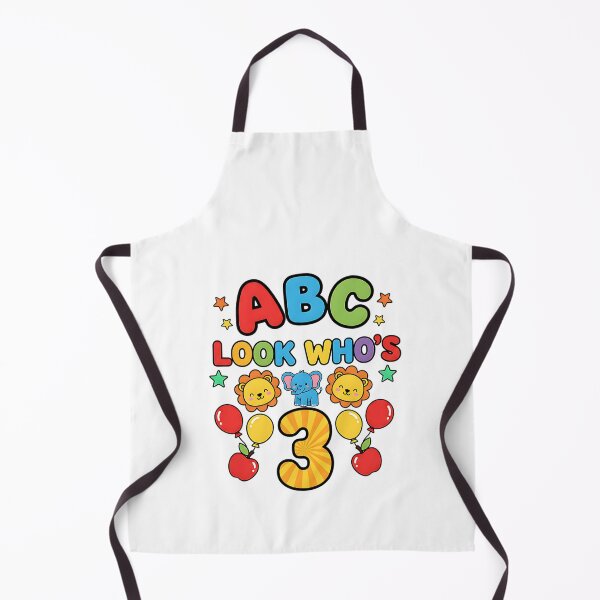 Item preview, abc letters look whos three cute birthday toddler designed and sold by ArtDesignTp.