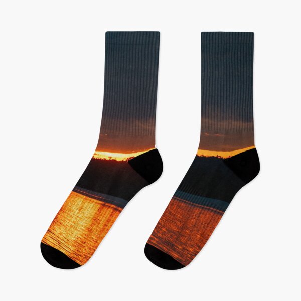 Item preview, Fiery Sunset Over Still Lake designed and sold by KillNFuel.