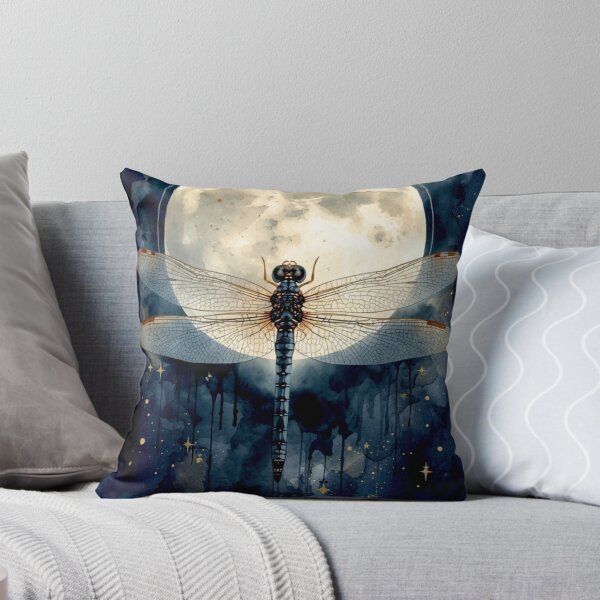Item preview, Dark Dragonfly Watercolor Art | Aesthetic Insect Illustration | Cottagecore Nature Print | Boho Wall Decor | Gift for Nature Lovers designed and sold by Biedroneczka.
