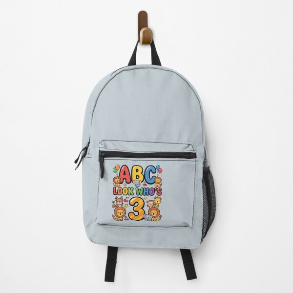 Item preview, look whos 3 alphabet birthday cute kids design designed and sold by ArtDesignTp.