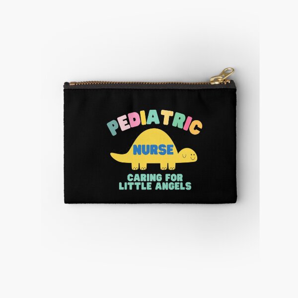 Item preview, Pediatric Nurse Yellow Dinosaur Colorful RN Caring for Little Angels  designed and sold by medoutfits.