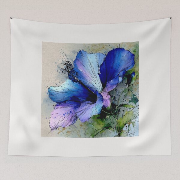 Item preview, Blue Crystal Hibiscus Garden #2 designed and sold by Helios Be. Lavsh.