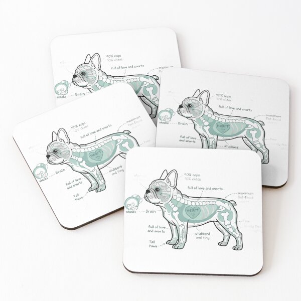 Item preview, French Bulldog Anatomy - Funny Frenchie Mom Dad Gift designed and sold by Petensity.