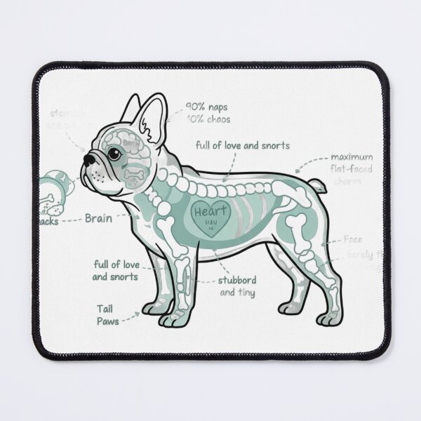 Item preview, French Bulldog Anatomy - Funny Frenchie Mom Dad Gift designed and sold by Petensity.