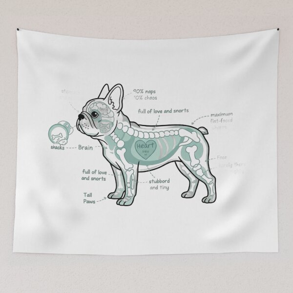 Item preview, French Bulldog Anatomy - Funny Frenchie Mom Dad Gift designed and sold by Petensity.