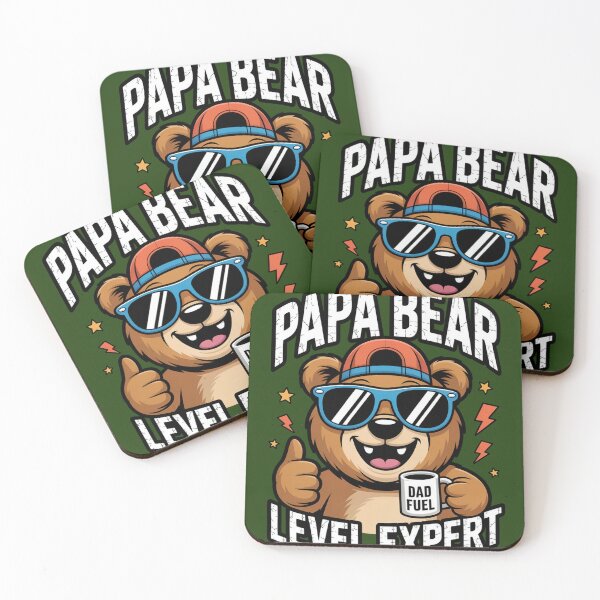 Item preview, Papa Bear Level Expert Dad Gift designed and sold by Lopez-Design.