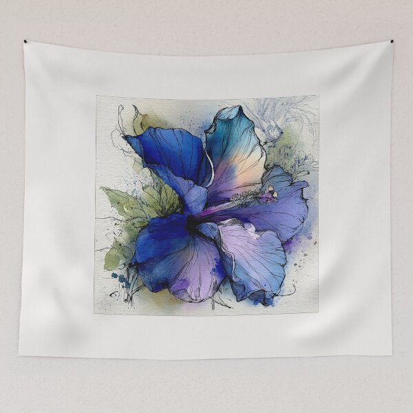 Item preview, Blue Crystal Hibiscus Garden #3 designed and sold by Helios Be. Lavsh.