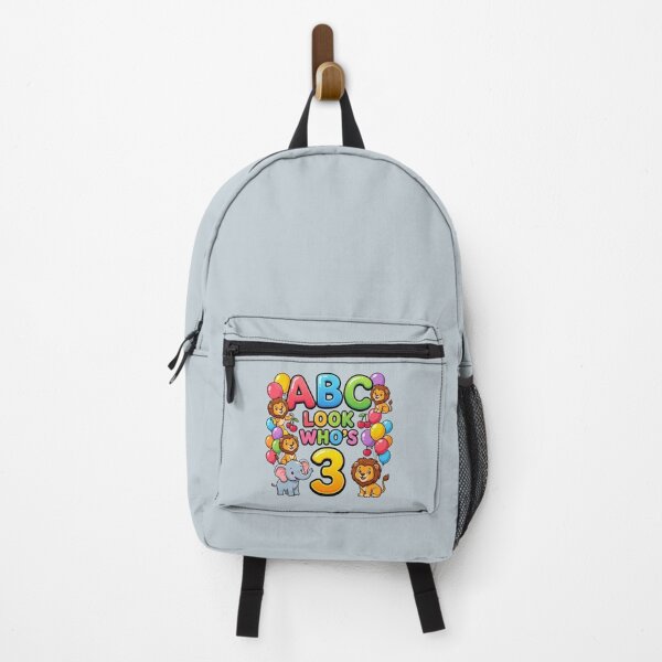 Item preview, abc look whos 3 birthday alphabet cute toddler designed and sold by ArtDesignTp.