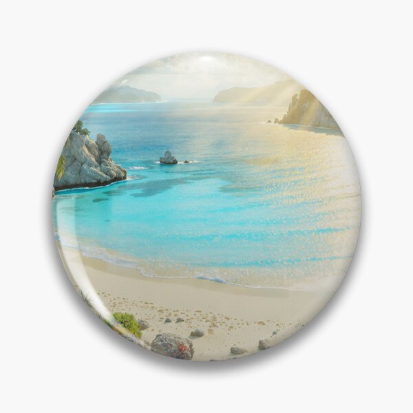Item preview, Dreamy Tropical Lagoon Paradise at Sunrise designed and sold by islam gamal.