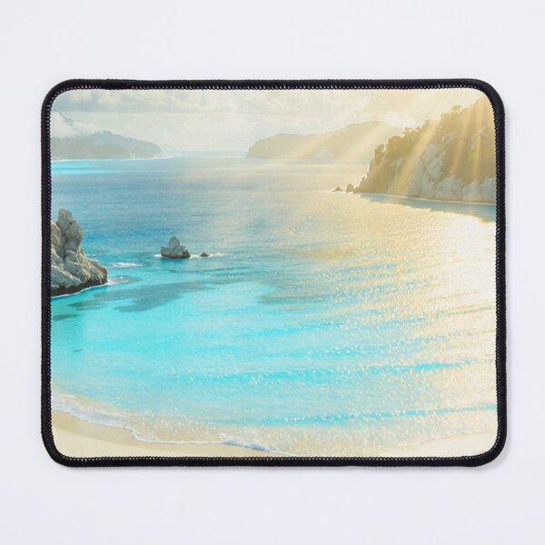 Item preview, Dreamy Tropical Lagoon Paradise at Sunrise designed and sold by islam gamal.