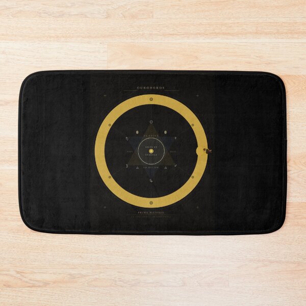 Item preview, Ouroboros Alchemical Hexagram Dark Occult Art designed and sold by Kupeliemre.